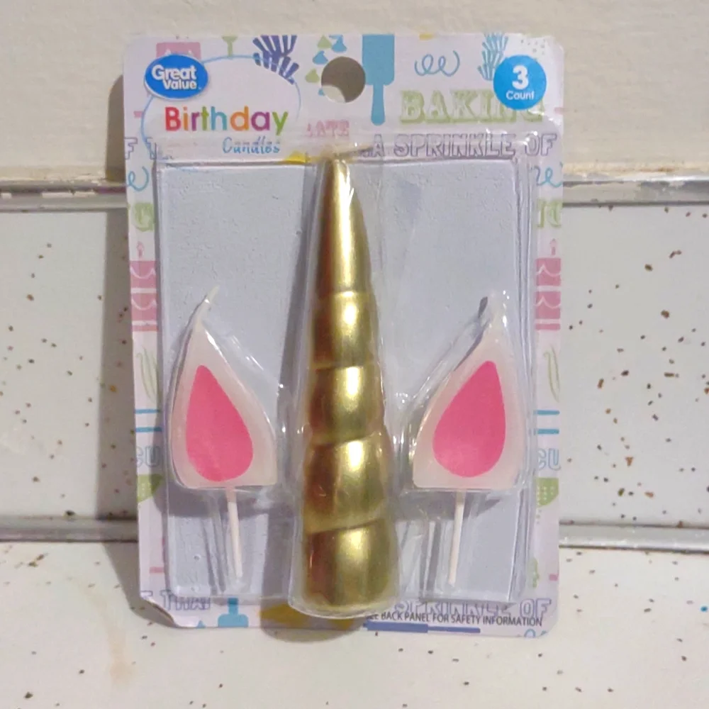Unicorn 3PC Candles